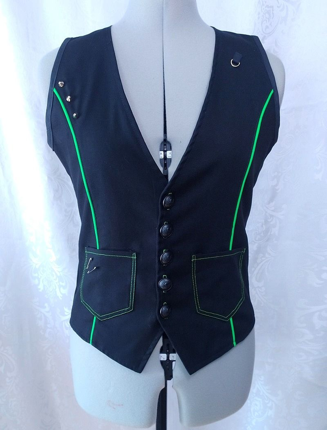 Gilet cyberpunk vert Taille M