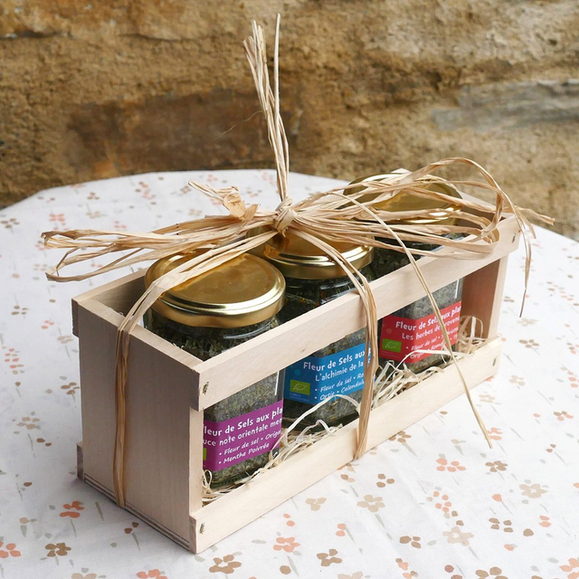 Coffret cadeau 3 sels aux plantes