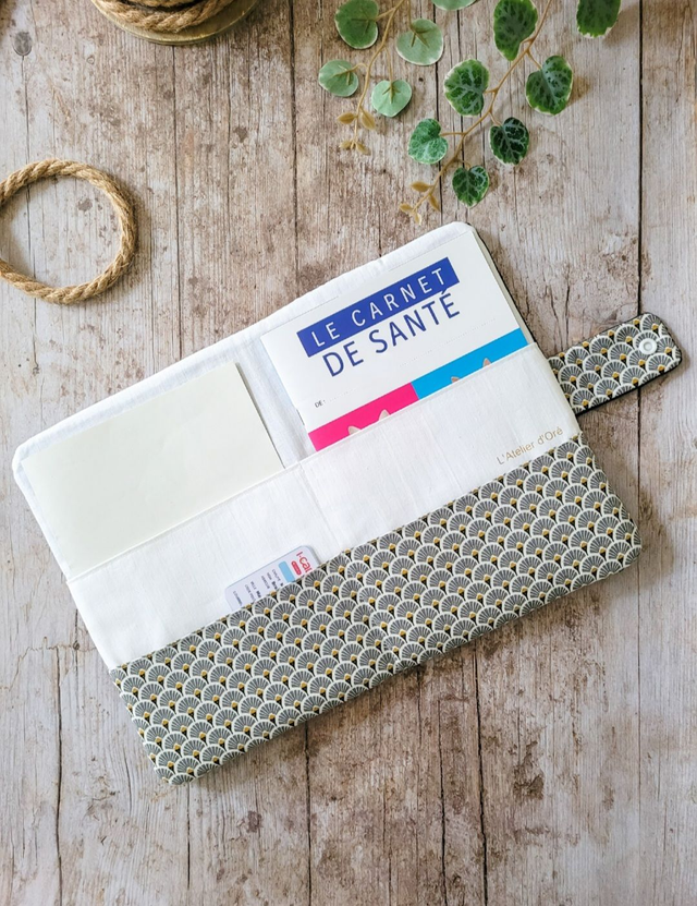 Protège carnet de santé noir