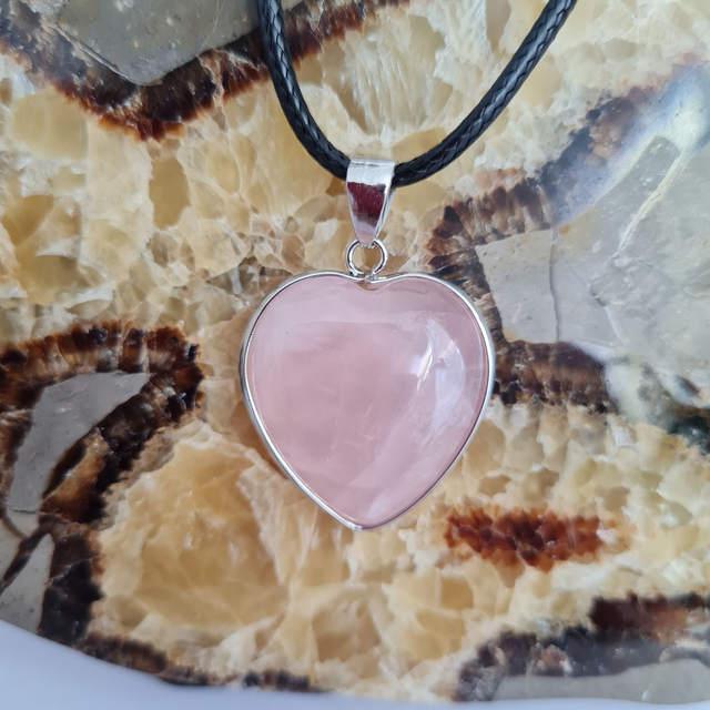 pendentif Quartz rose