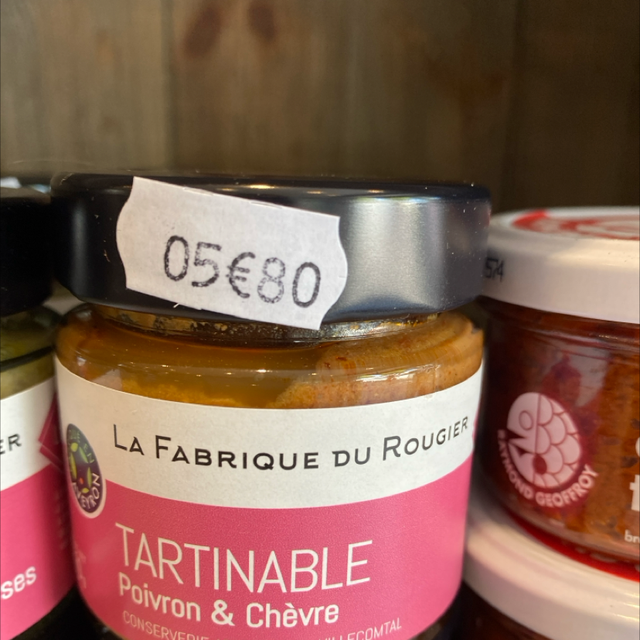 Tartinable poivrons et chèvre 