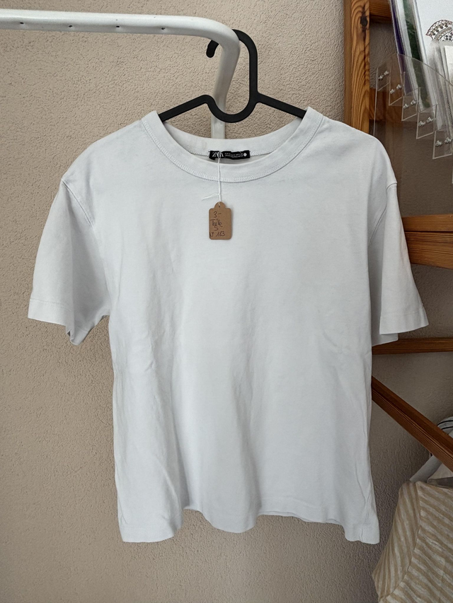 T-shirt blanc Zara (183)