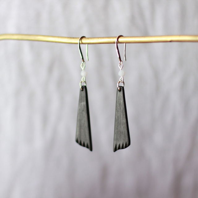 Sabir - boucles d'oreilles en ébène