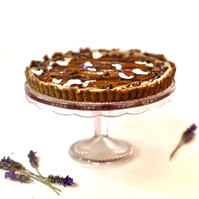 Tarta de Tiramisu sin gluten ni azúcar, vegana