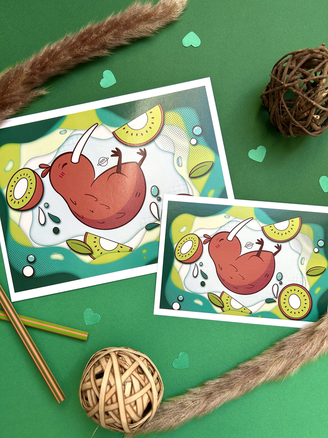 Affiche Illustration Kiwi
