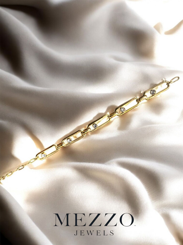 Γυναικείο Βραχιόλι Small Squares Σε Χρυσό Χρώμα