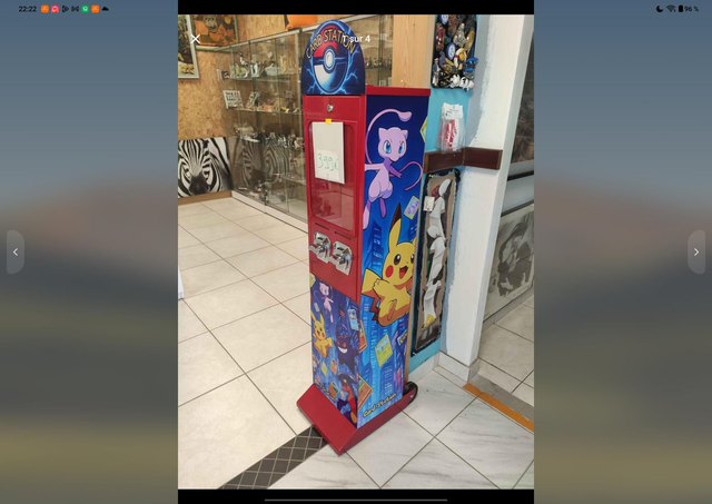 Machine à cartes 1 et 2 euros