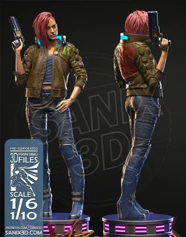 STATUE CYBERPUNK 2077 LADY série gaming