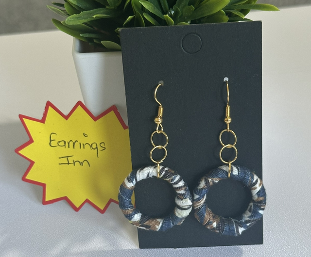 Mixed Dangling Fabric Earrings-MFE35
