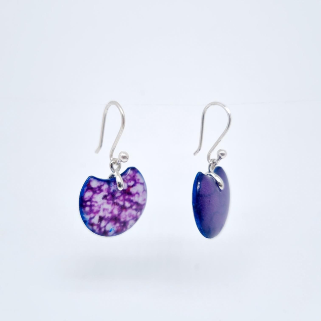 Boucles d&#039;oreilles violet PM