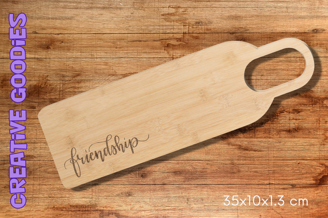 Serveerplank Bamboe - Friendship