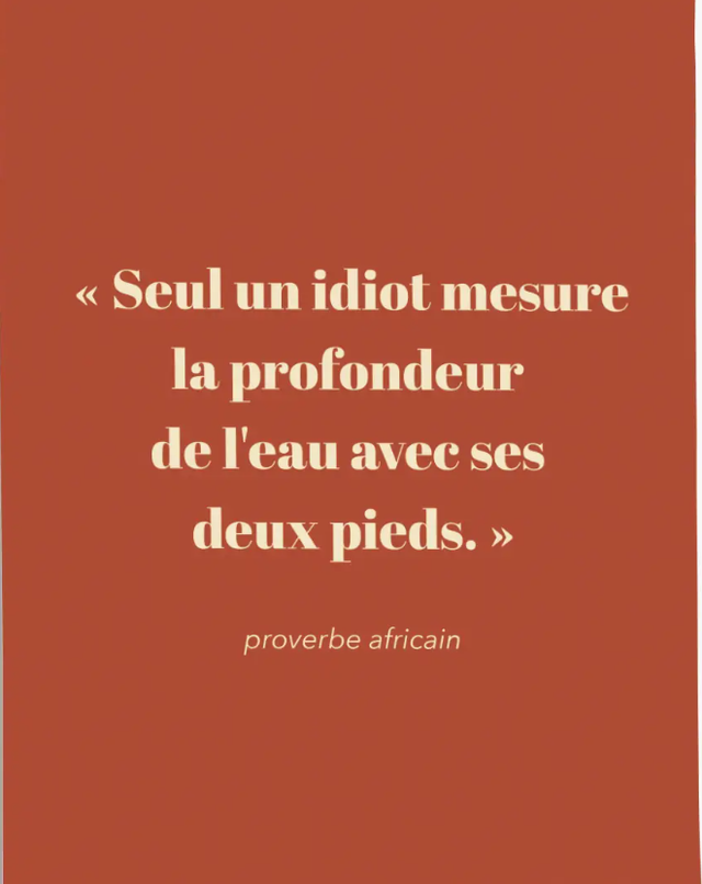 AFFICHE PROVERBE AFRICAIN - A5