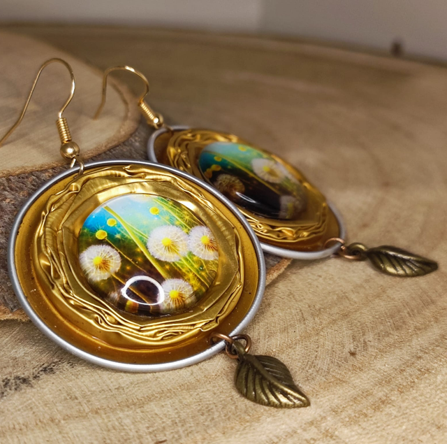 Boucles d’oreilles Fleurs de Soleil