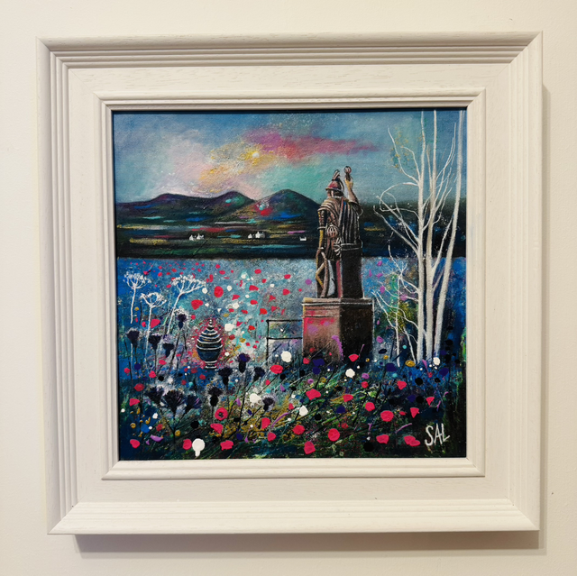 Original Painting-Landscape-Wallace Monument, Bemersyde