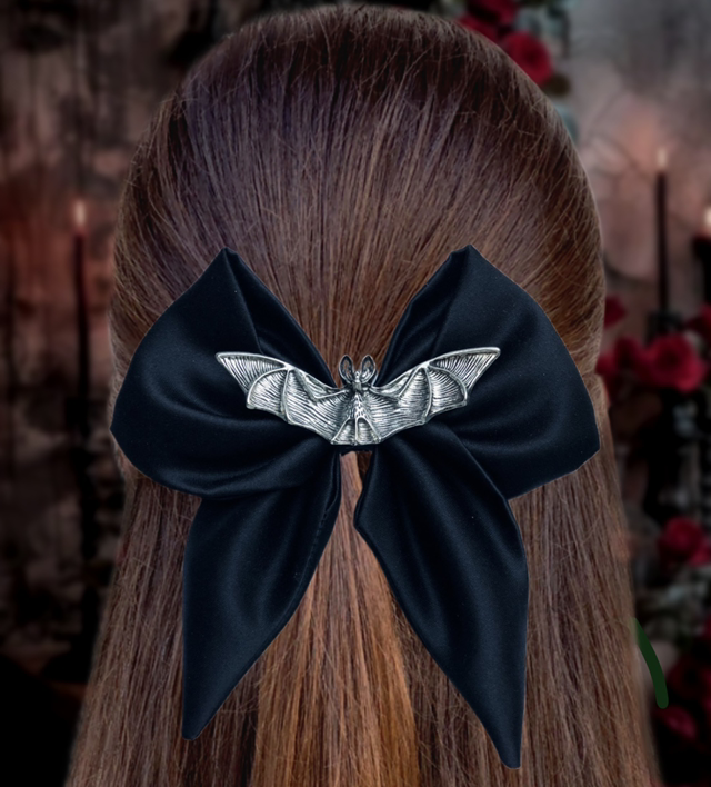 Barrette à cheveux - Vampire Gothique noir