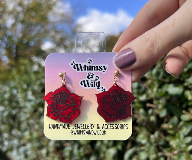 Statement Rose’s in pearly red