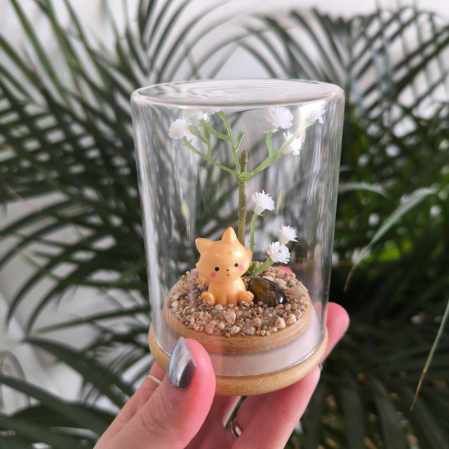 Ami protecteur - Renard assis (oeil de tigre)