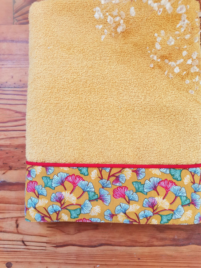 Drap de douche Ginkgo Safran