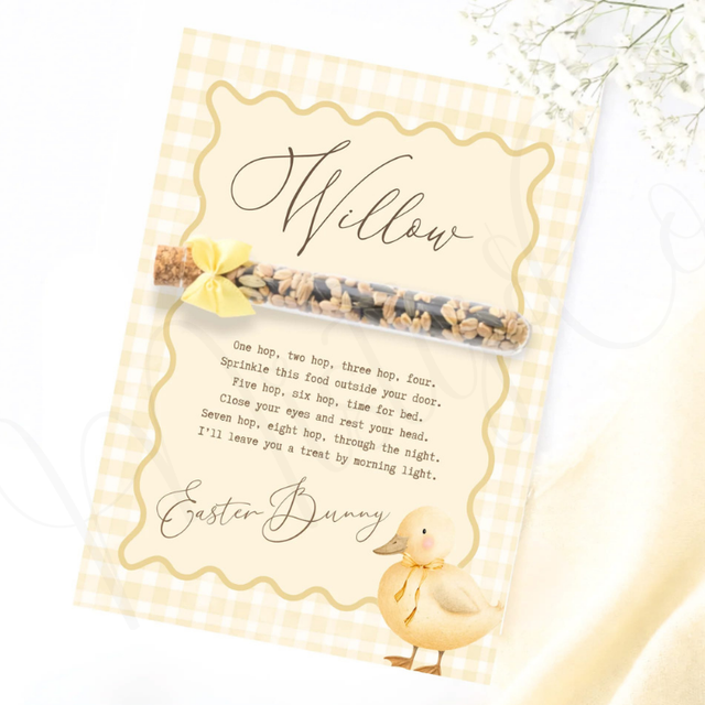 Personalised Easter Bunny Food