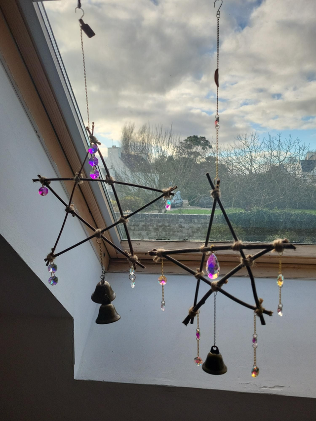 Cloche de sorcière - Pentacle de protection