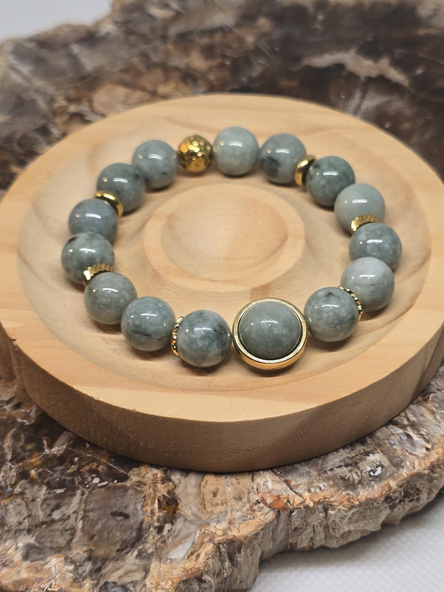 Bracelet Jade de Birmanie 1 cm
