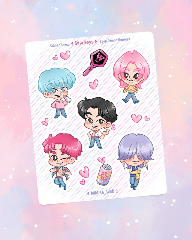 Planche de stickers "Saja Boys"