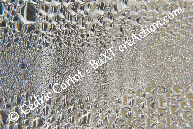 Impression sur alu dibond - Rosée et gouttes de pluie (ref 8796)