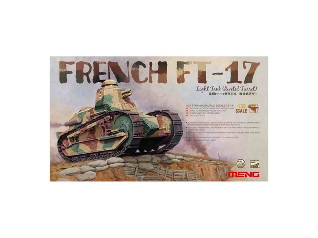 French FT17 tourelle rivetée Meng TS011 1/35