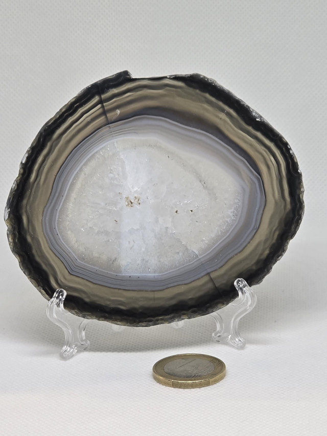 Tranche d'Agate + support 