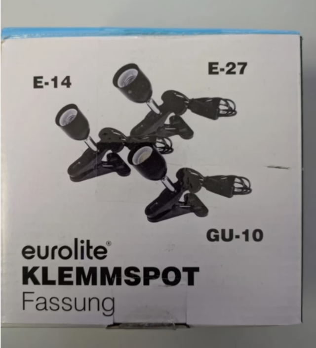 Eurolite Klemmspot GU10, dreh- und schwenkbar, schwarz
