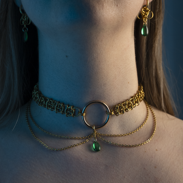 Mórrígan - Collier doré