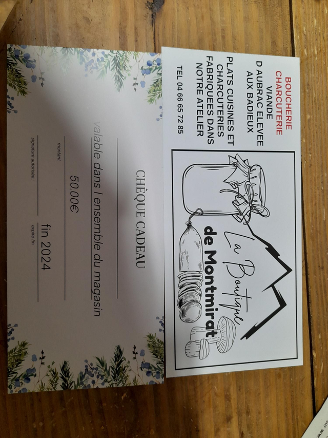 Carte cadeaux  