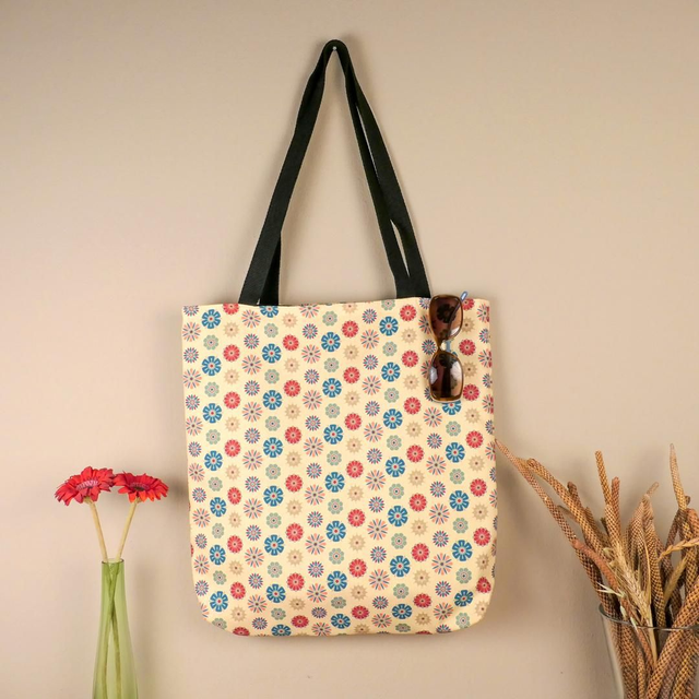 Einkaufstasche &quot;Kreisblumen&quot;