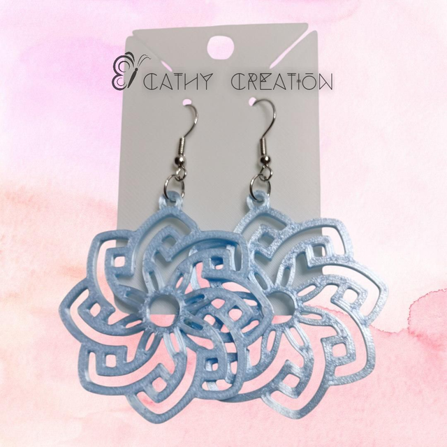 Boucles d'oreilles en impression 3D 