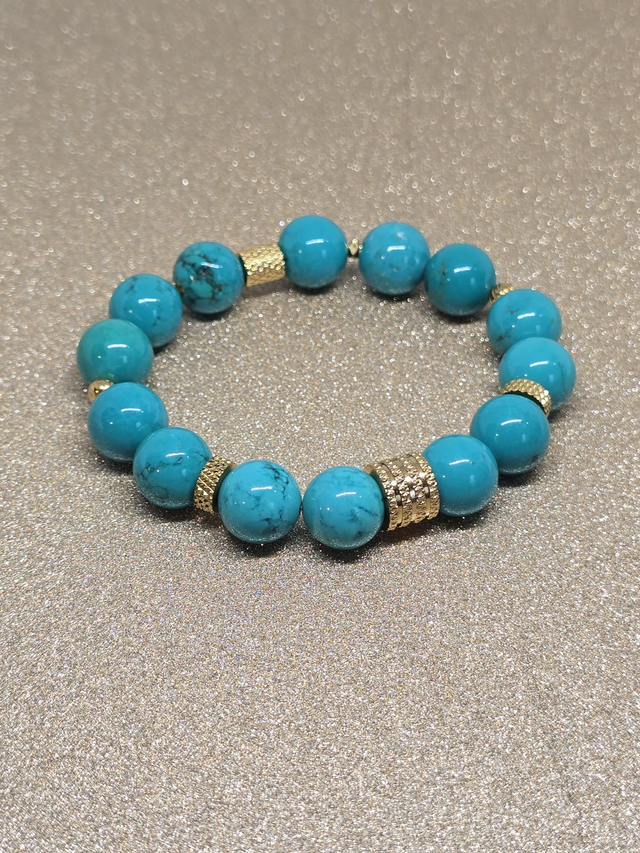 Bracelet Turquoise de Chine XL en 1,2 cm