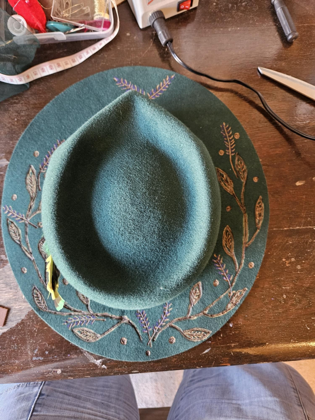 Hand crafted Wool felt fedora hat
