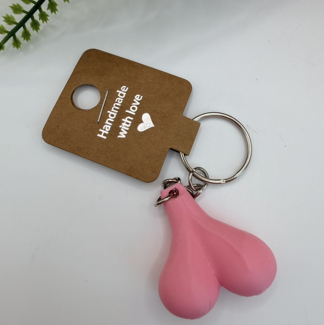 3D Testicle Keyrings