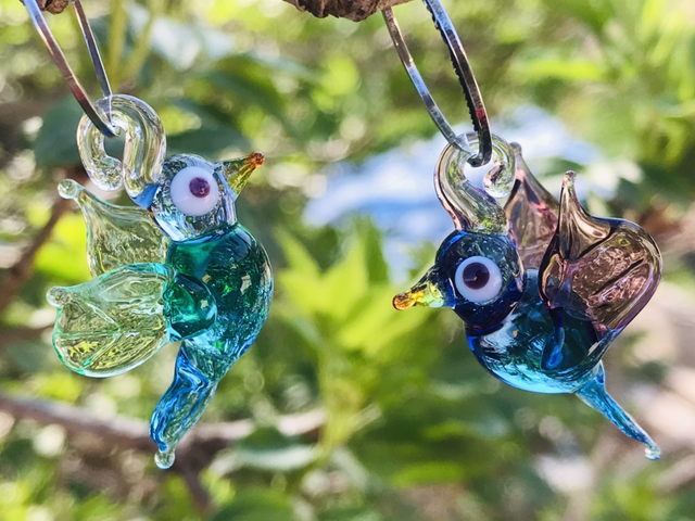 Üveg madárka páros