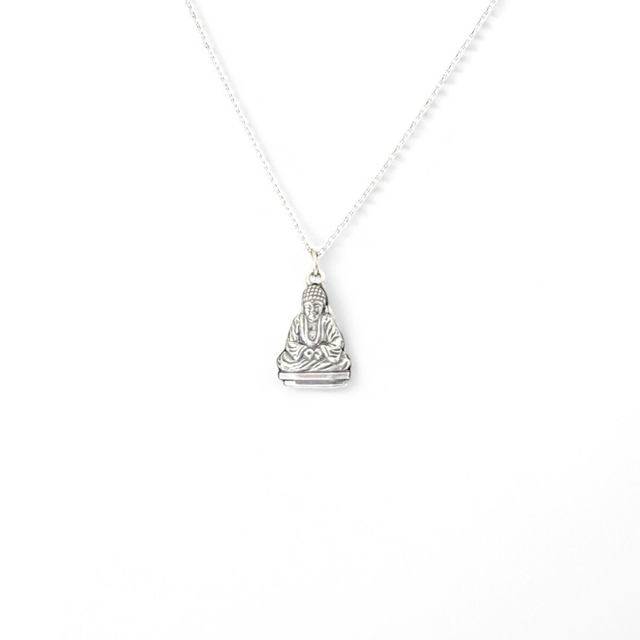 Anhänger KLEINER BUDDHA, versilbert