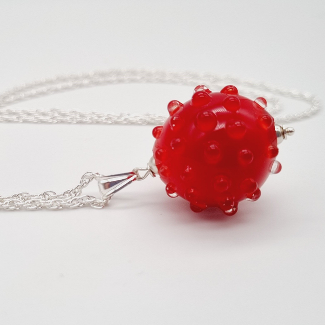 Pendentif Boule rouge
