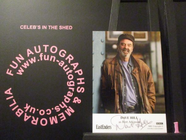 Dave Hill (Bert Atkinson) Authentic Autographed EastEnders 6x4 Cast Card (1)