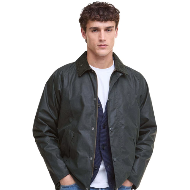 Barbour Tracker Wax Jacket Sage 