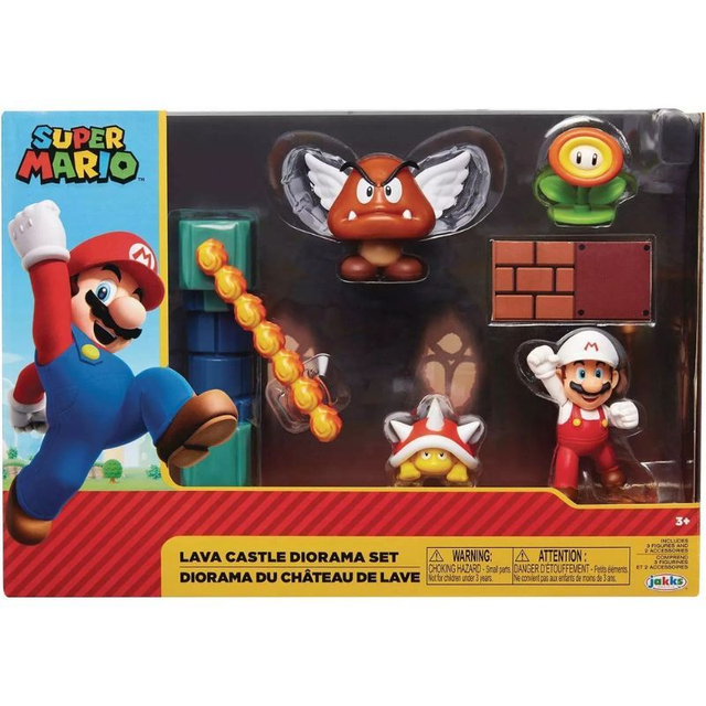 Set Diorama Super Mario Castillo de Lava