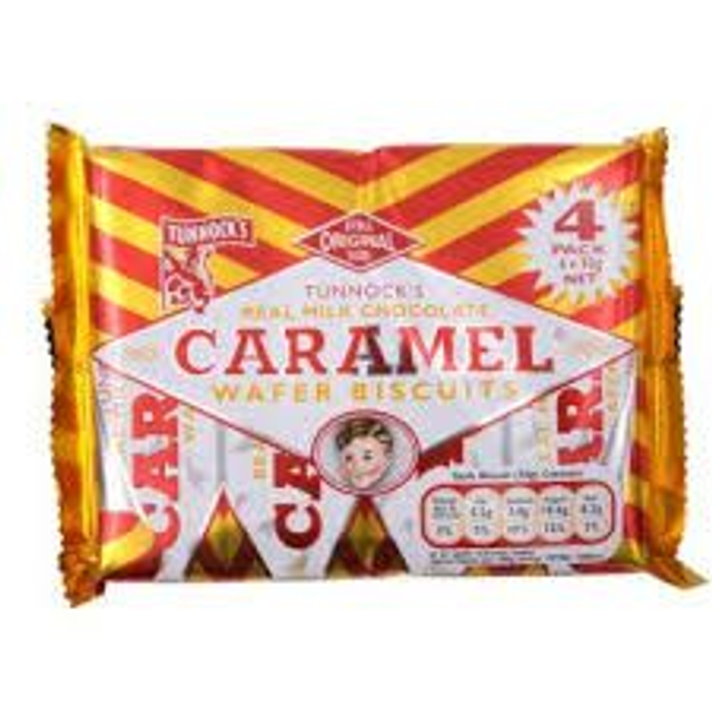 Tunnock's Caramel Wafer 4x30g 
