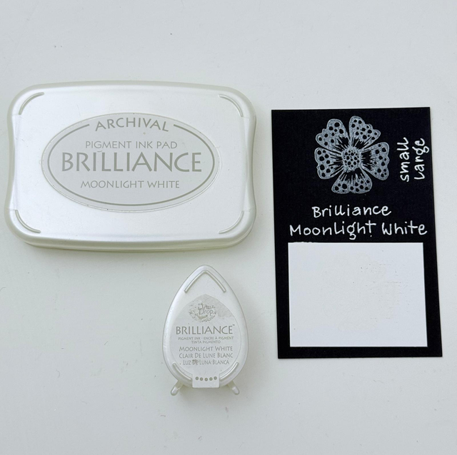 Brilliance Stempelkissen Moonlight White gross & klein