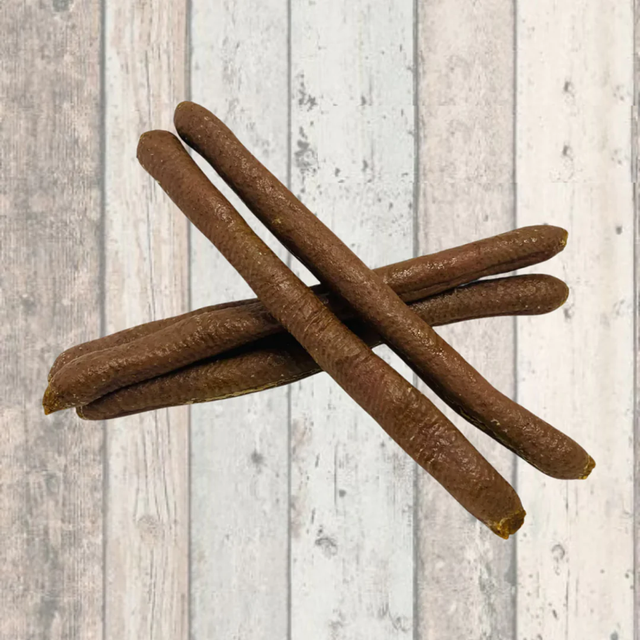 Meaty stick sausage ham and cheese x2