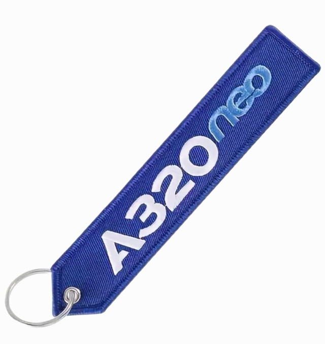 Flight Tag Keyring Airbus A320 neo