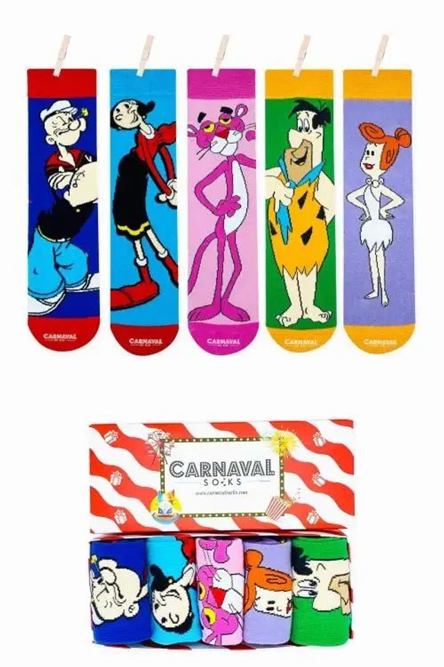 ZESTAW #2 Skarpetki 5 PAR 39-45 Kolorowe Zabawne Śmieszne IDEALNE NA PREZENT!