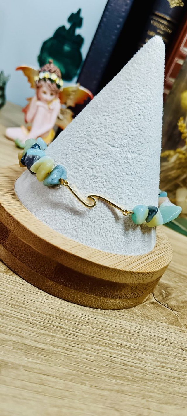 Bracelet Onde libre doré - Collection d'été Eclats d'Ame