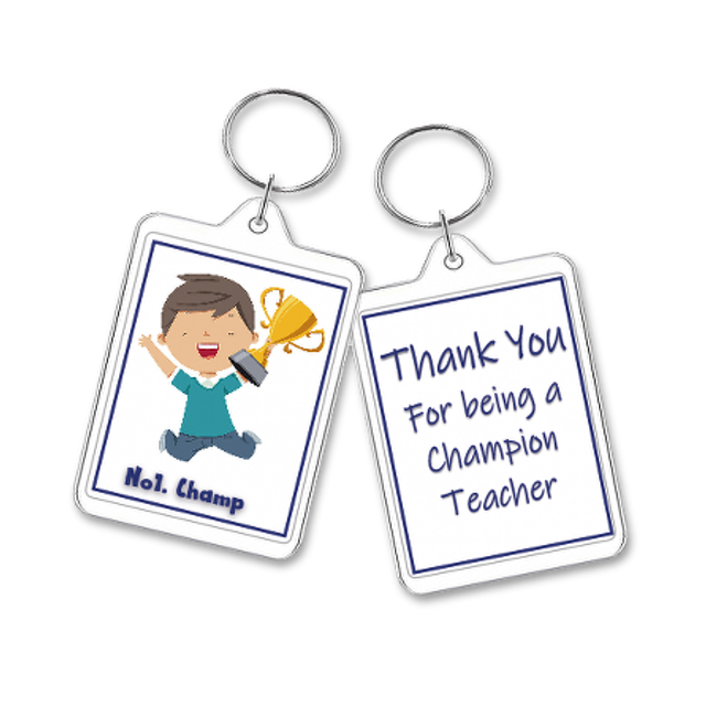 School Out Oblong Key Ring KR06